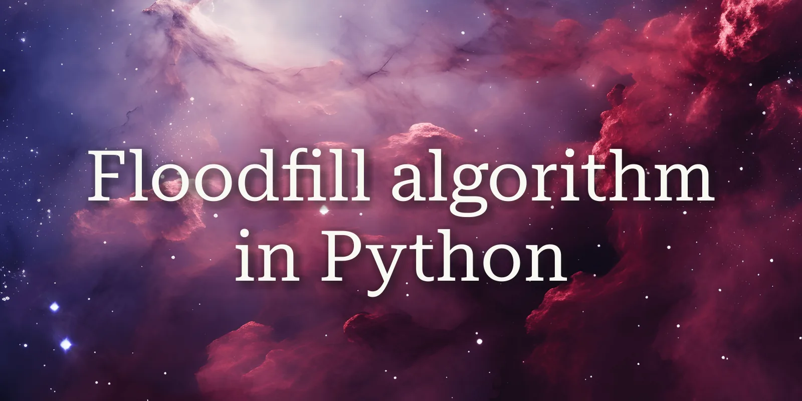 Floodfill algorithm in Python