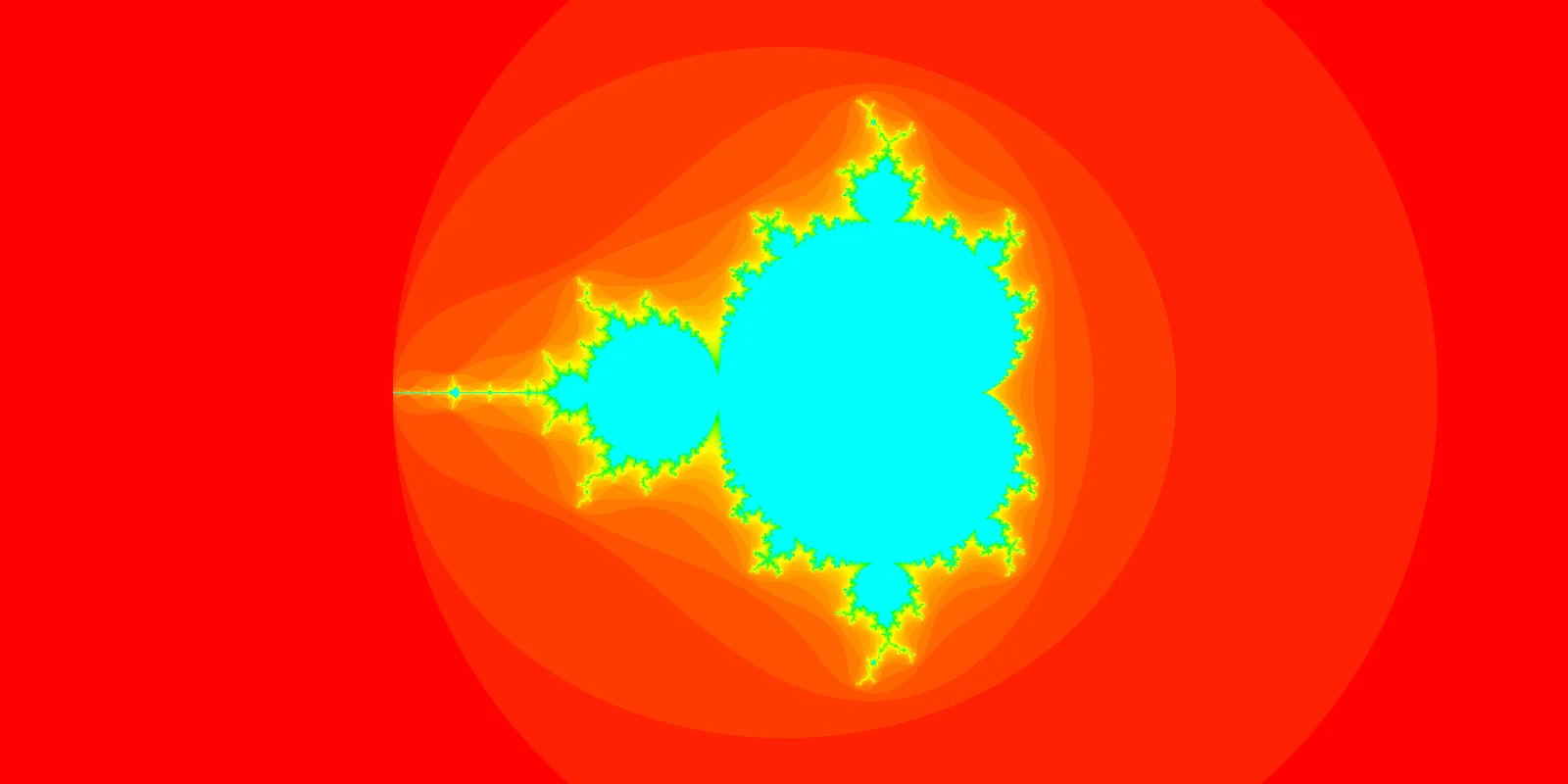 A rendering of the Mandelbrot set