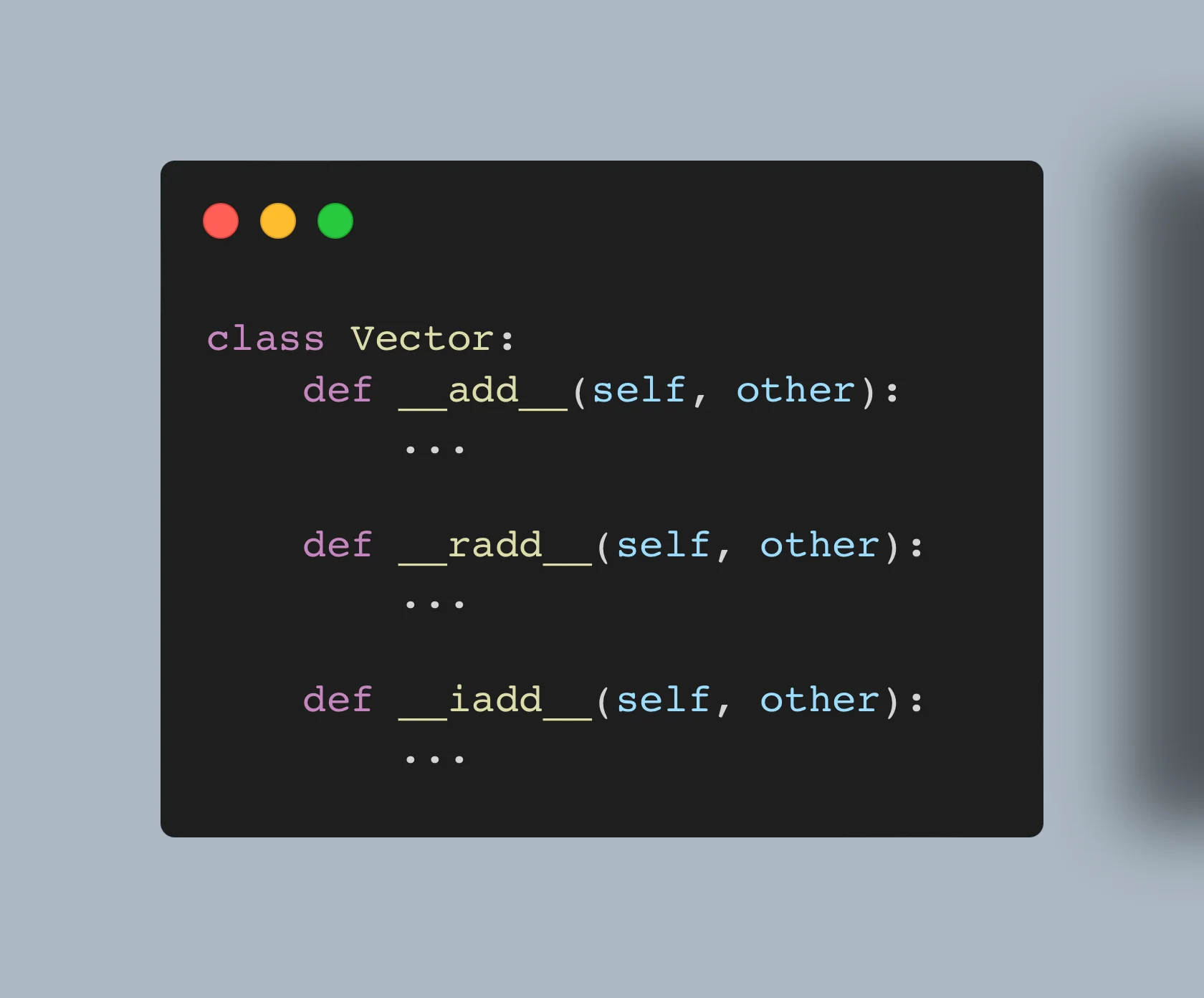 The Right Way To Overload Methods and Operators In Python