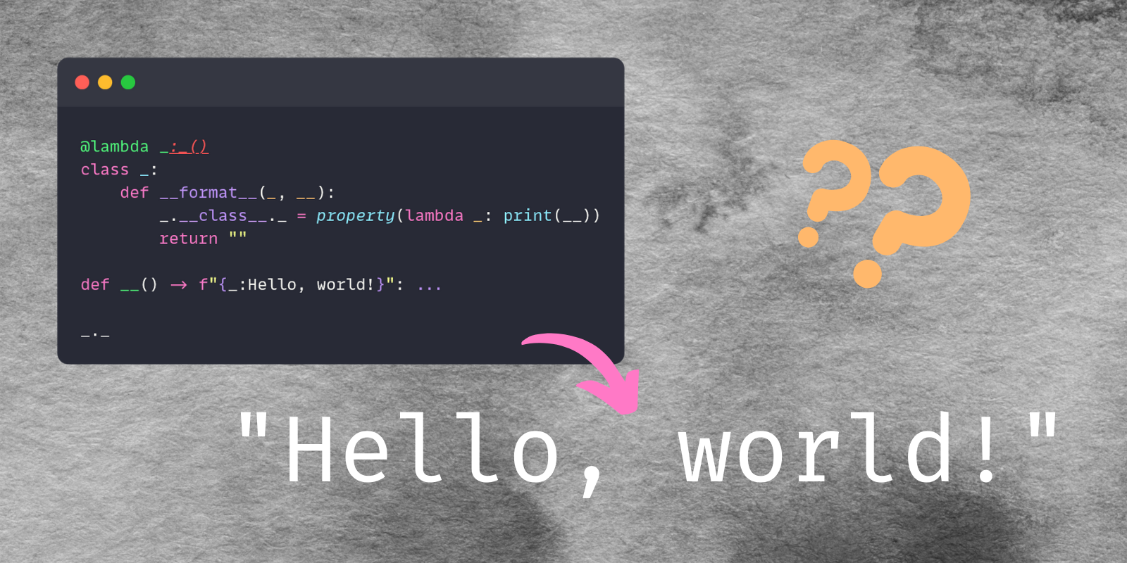 Help, Walkthrough: Hello World