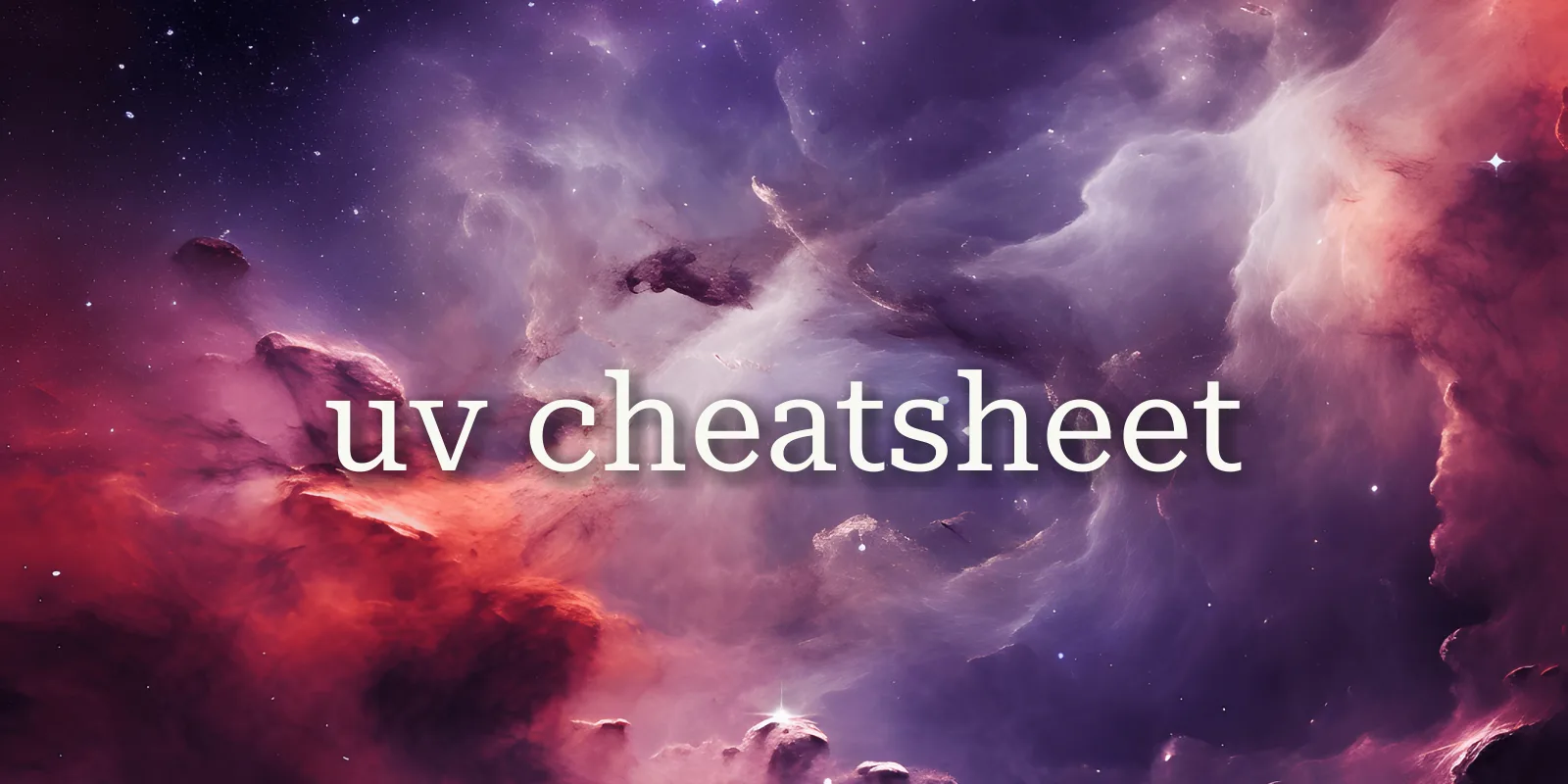 uv cheatsheet