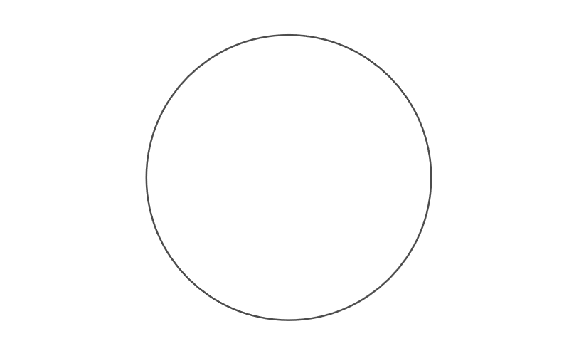 A black circle on a white background.